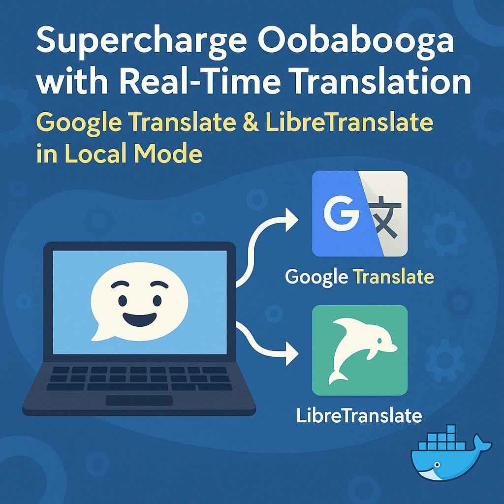 Cover image for Supercharge Oobabooga with Real-Time Translation: Google Translate & LibreTranslate in Local Mode